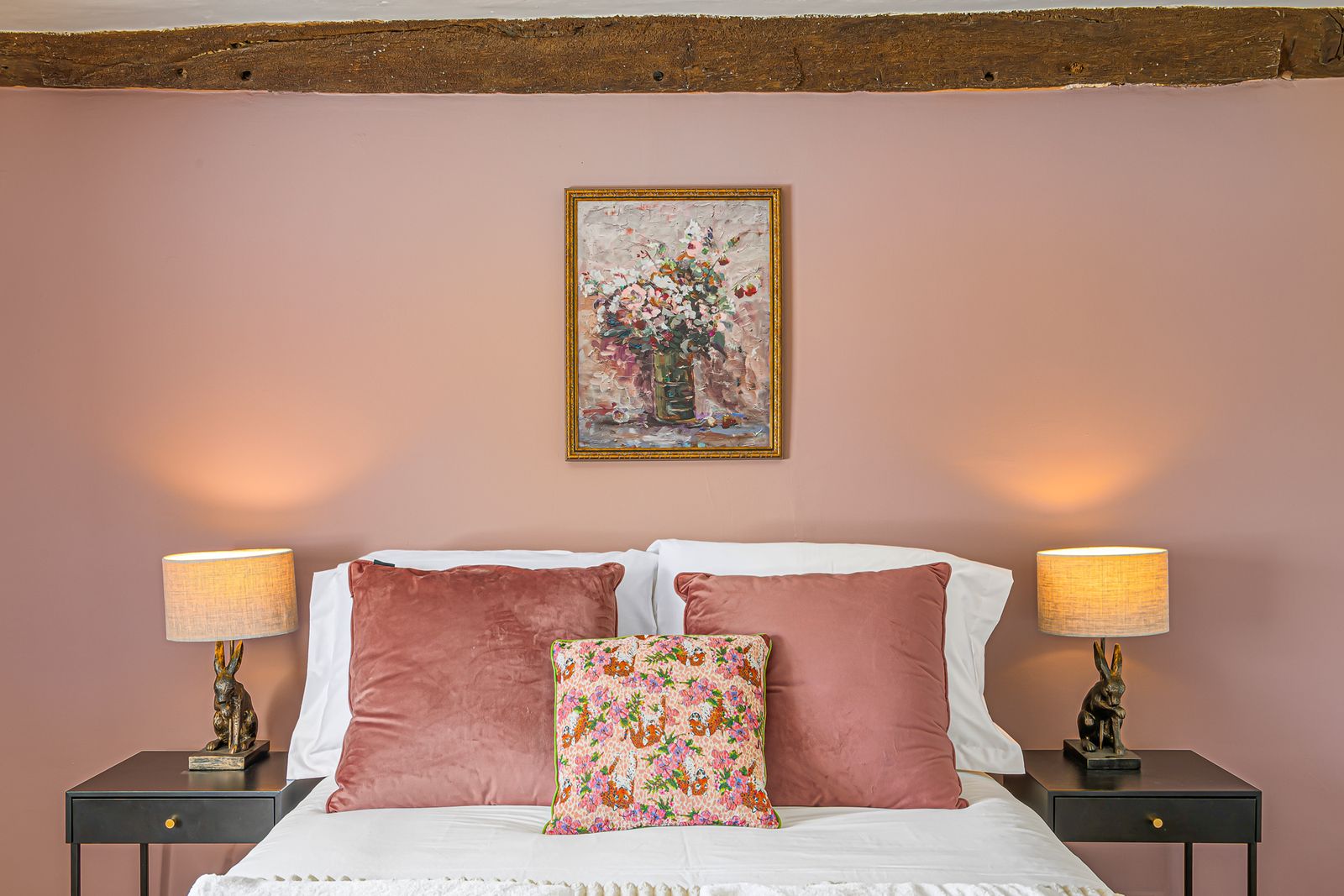 The pink bedroom