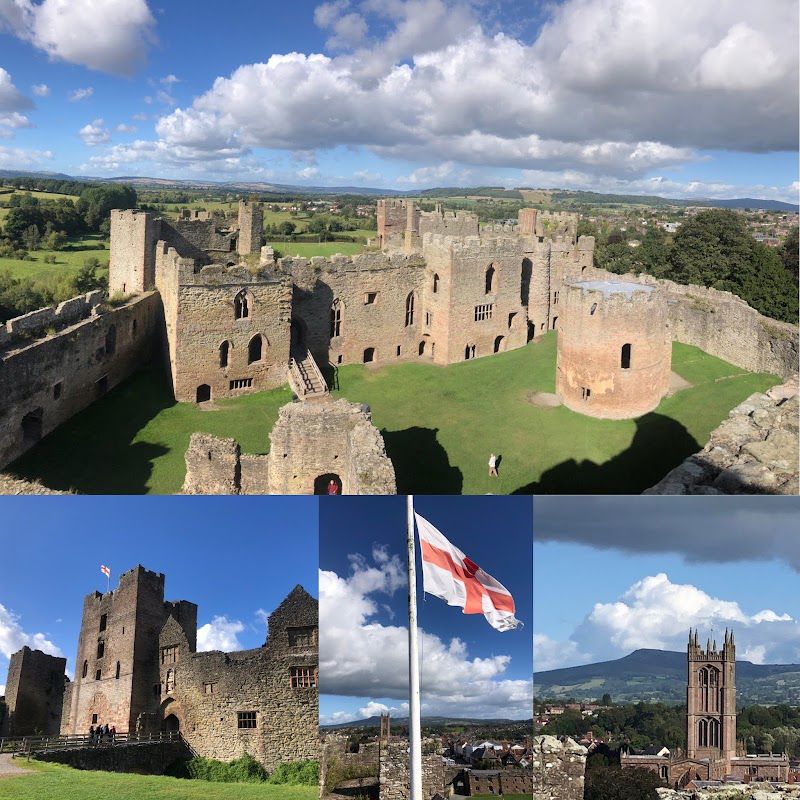 Ludlow Castle, the medieval ruin in the heart of the town